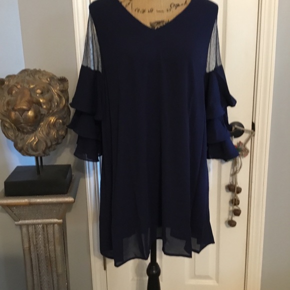 Little Navy Blue Dress - Picture 3 of 4